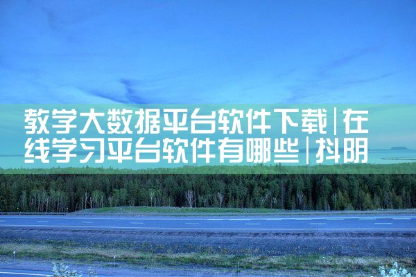 教学大数据平台软件下载|抖阴